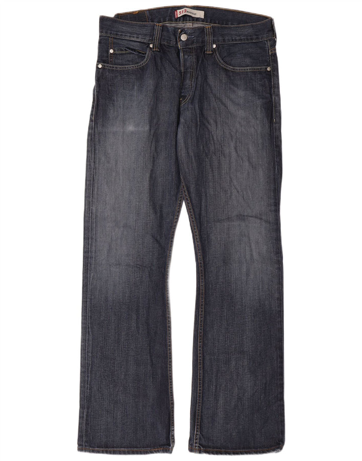 LEVI'S Herre 512 Bootcut Jeans W36 L34 Blå