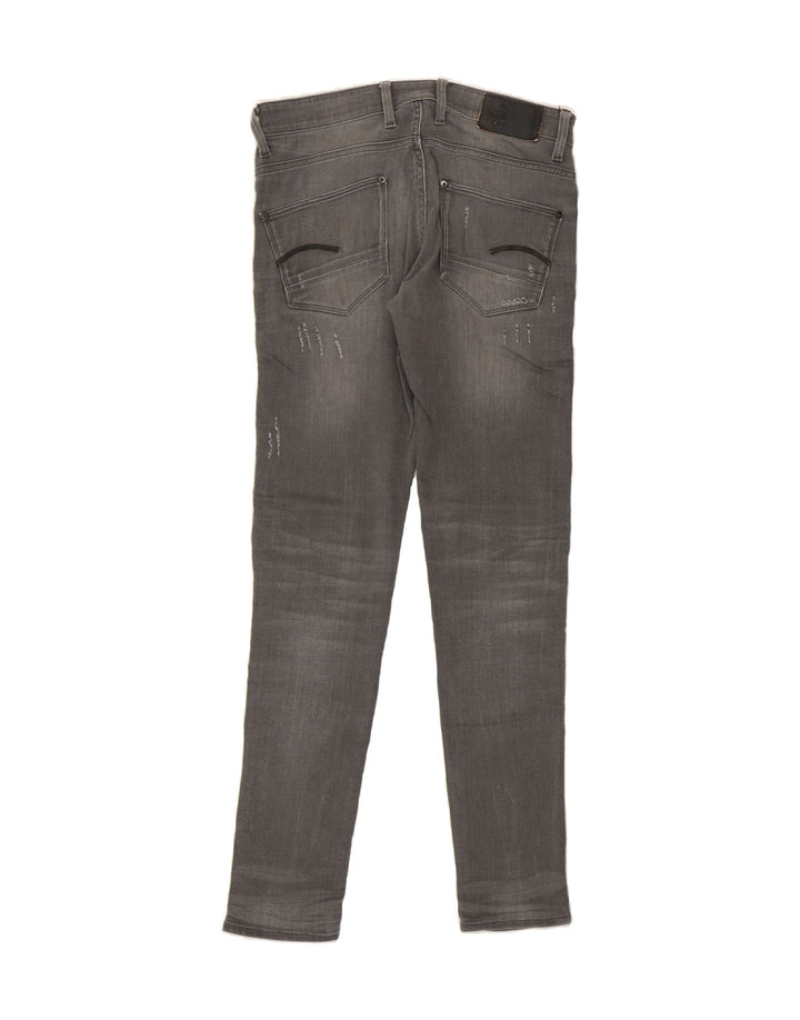 G-STAR Mens Revend Distressed Super Slim Jeans W31 L34 Grey Cotton Vintage G-Star and Second-Hand G-Star from Messina Hembry 