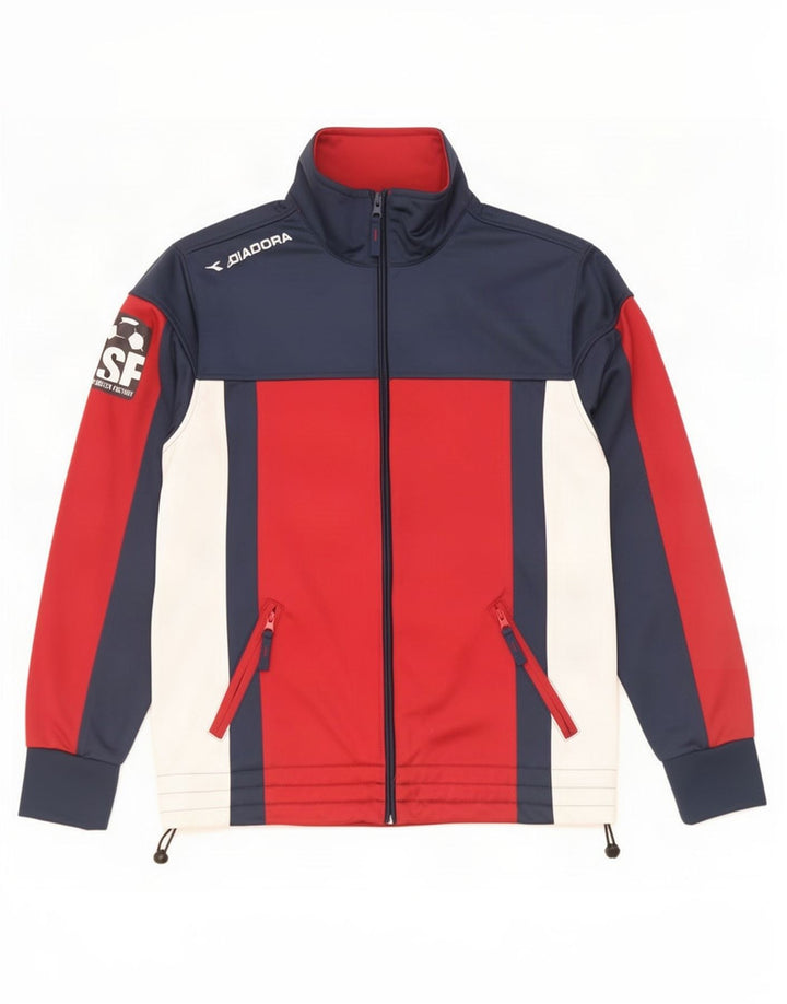 Diadora Træningsdragt til mænd Top jakke Lille flerfarvet Colourblock Polyester