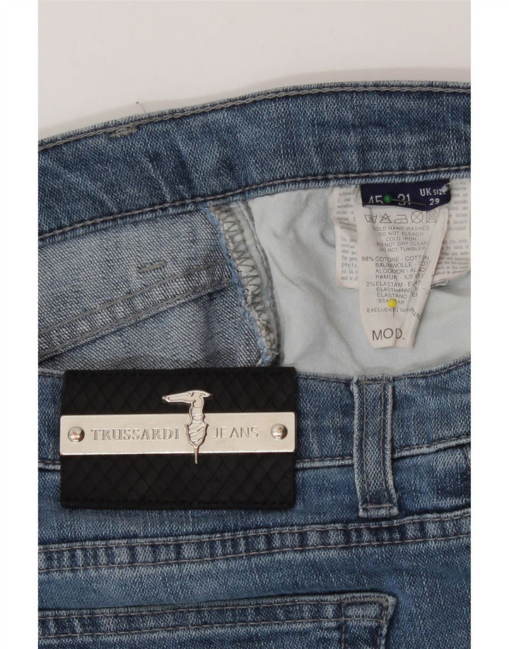 Trussardi lige jeans til kvinder W29 L29 blå bomuld