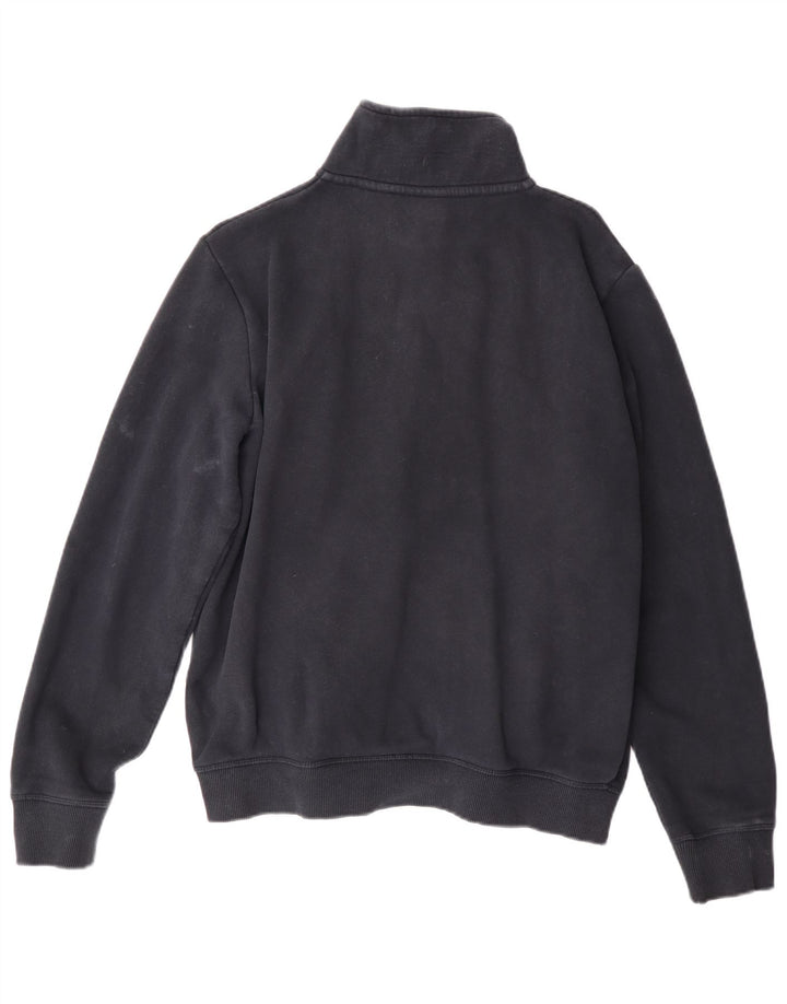 SUPERDRY Womens træningsdragt topjakke UK 16 Stor marineblå bomuld