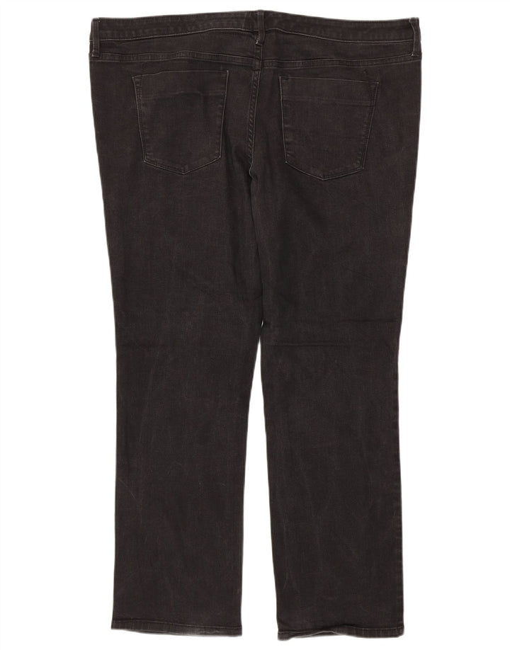 Mossimo Dame Super Strech Mid Rise Straight Jeans US 18 2XL W40 L29 Grå