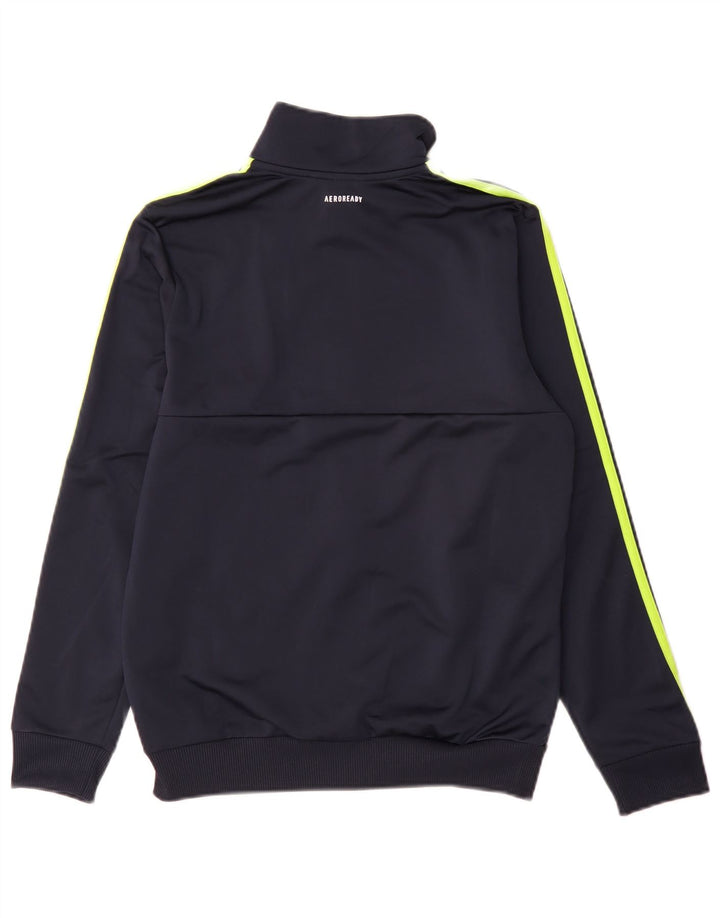 Adidas drenge Aeroready træningsdragt topjakke 13-14 år marineblå polyester