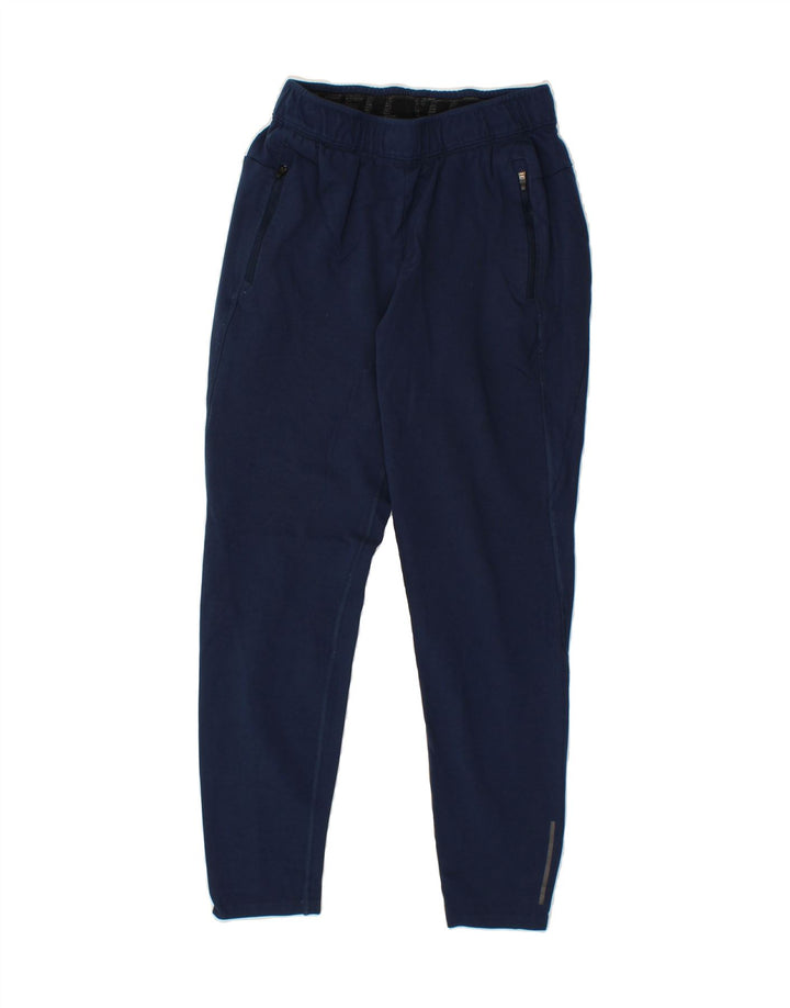 RUSSELL ATHLETIC Mens Tracksuit Trousers Joggers Small Navy Blue Rayon Vintage Russell Athletic and Second-Hand Russell Athletic from Messina Hembry 