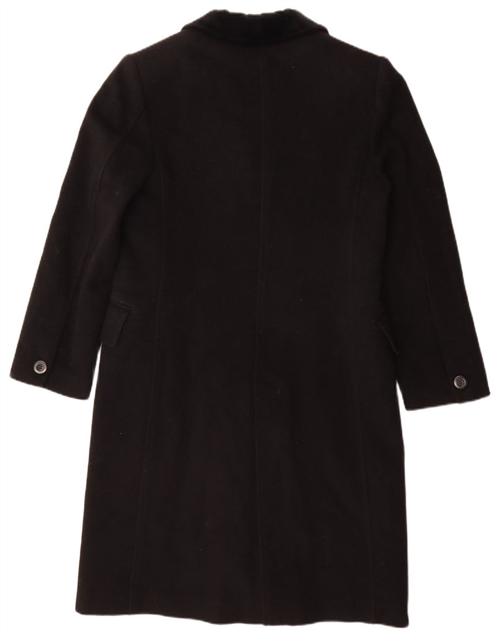 Pierre Cardin Dame Overfrakke EU 38 Medium Sort Uld Klassisk