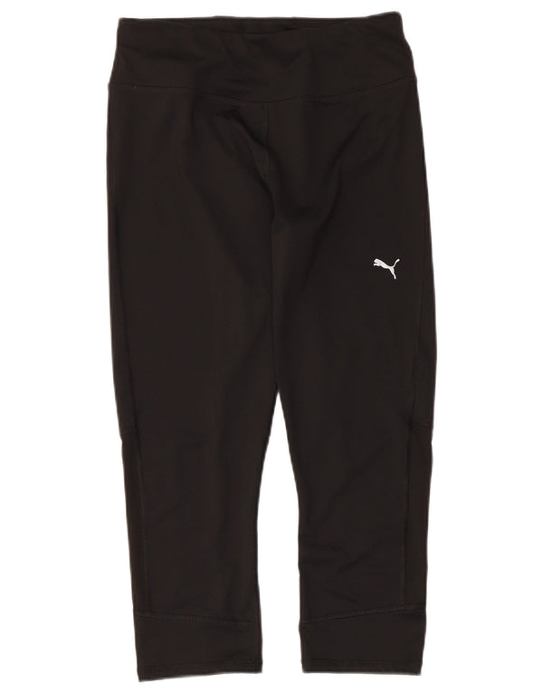 Puma Dame Capri Leggings UK 12 Medium Sort Polyester