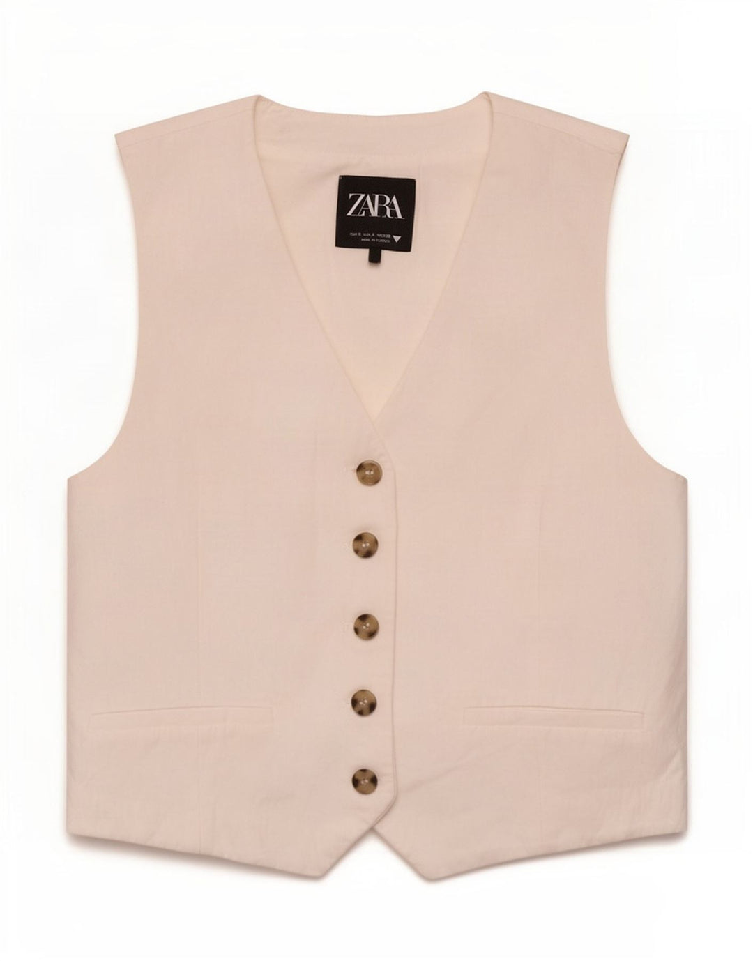 Zara Damevest UK 10 Small White Viscose
