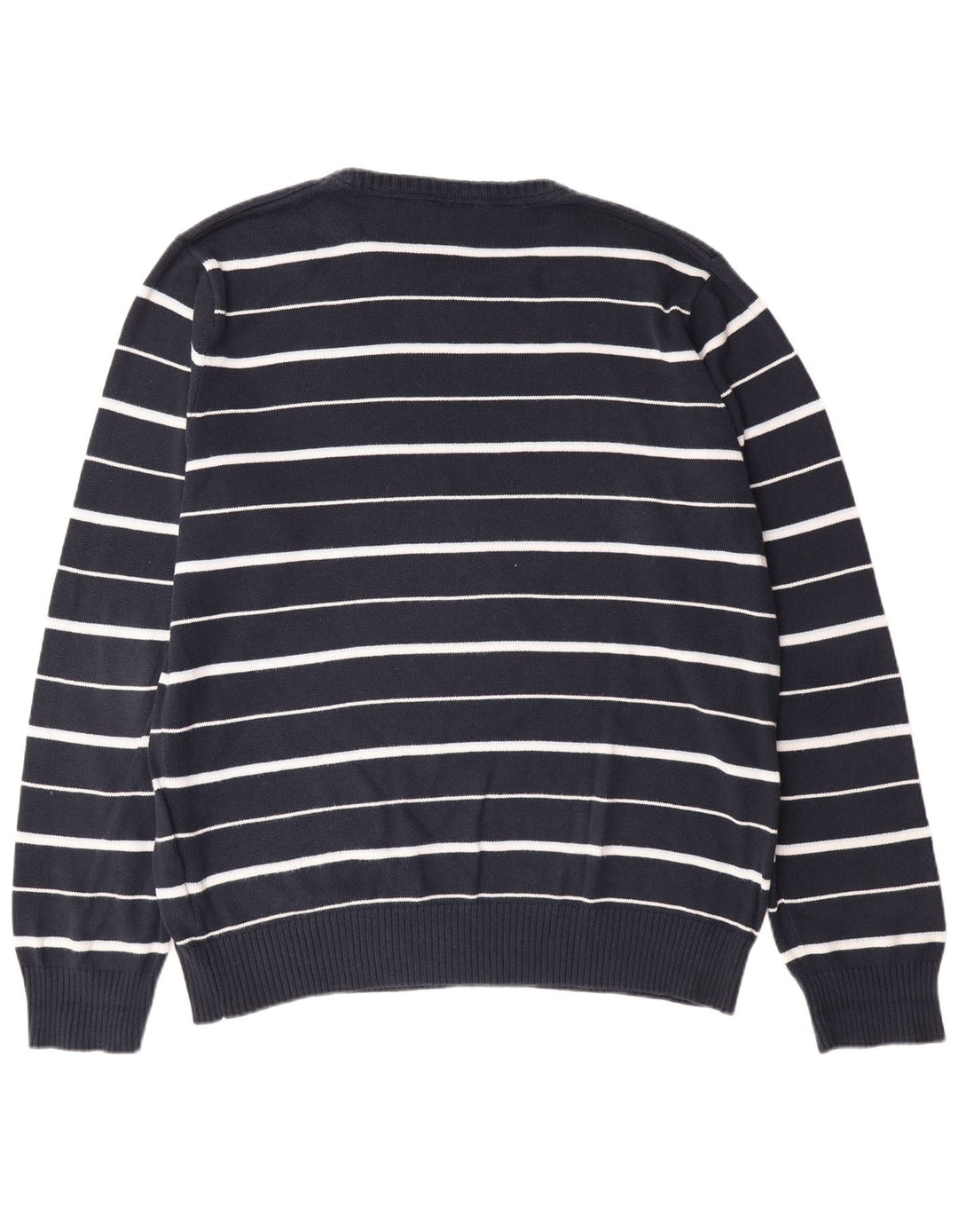 TIMBERLAND Herre sweater med rund hals XL marineblå stribet bomuld