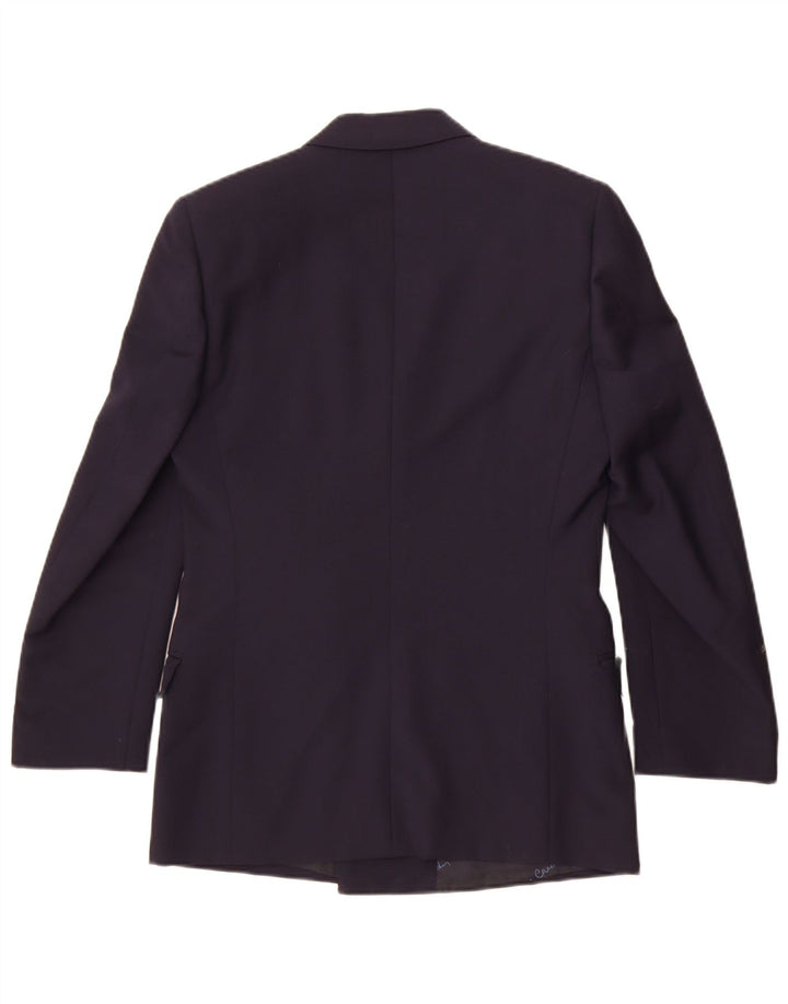 Pierre Cardin Herre Double Breasted Blazer Jacket UK 36 Small Navy Blue