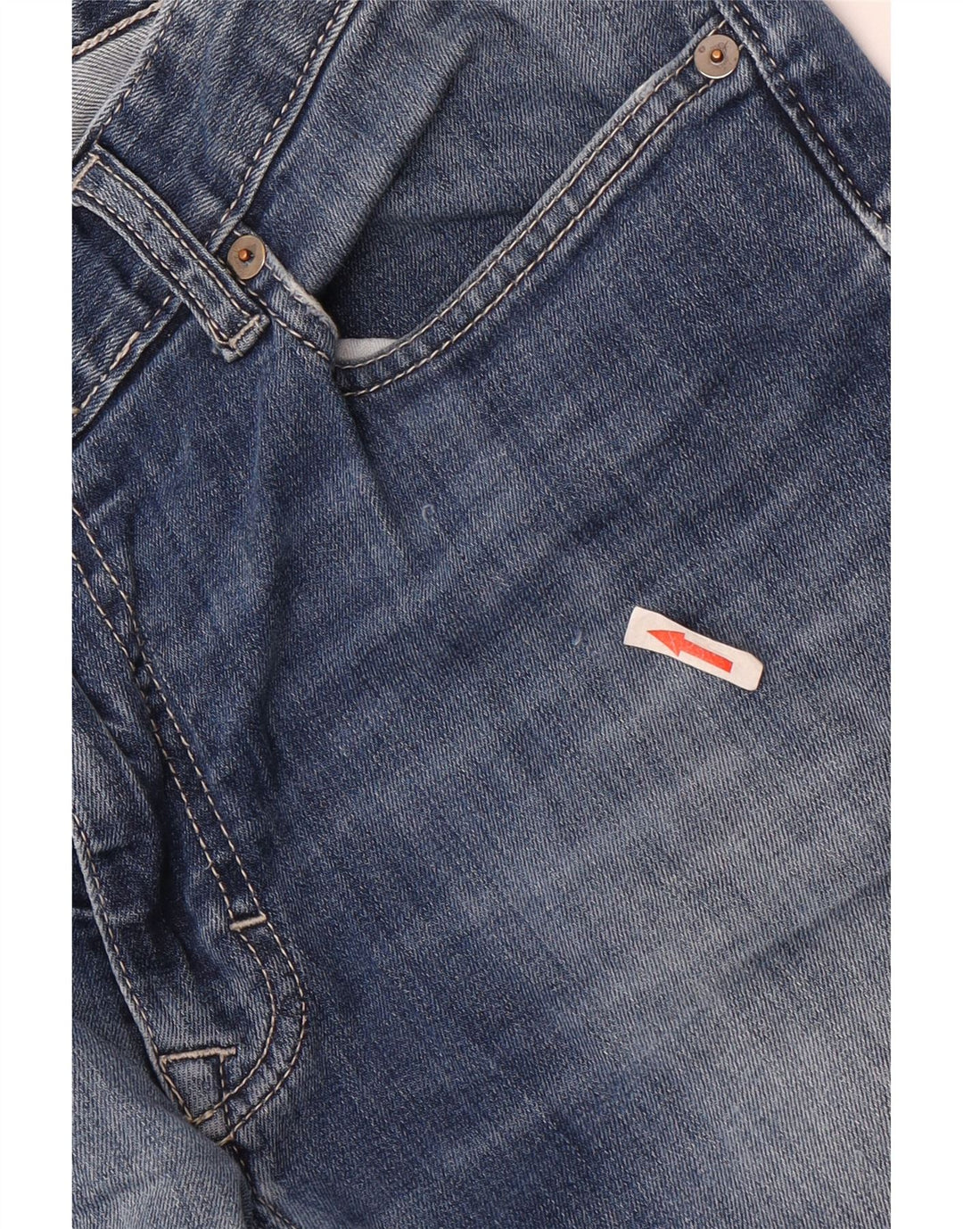 Calvin Klein Straight Jeans til mænd W32 L32 Blå Bomuld
