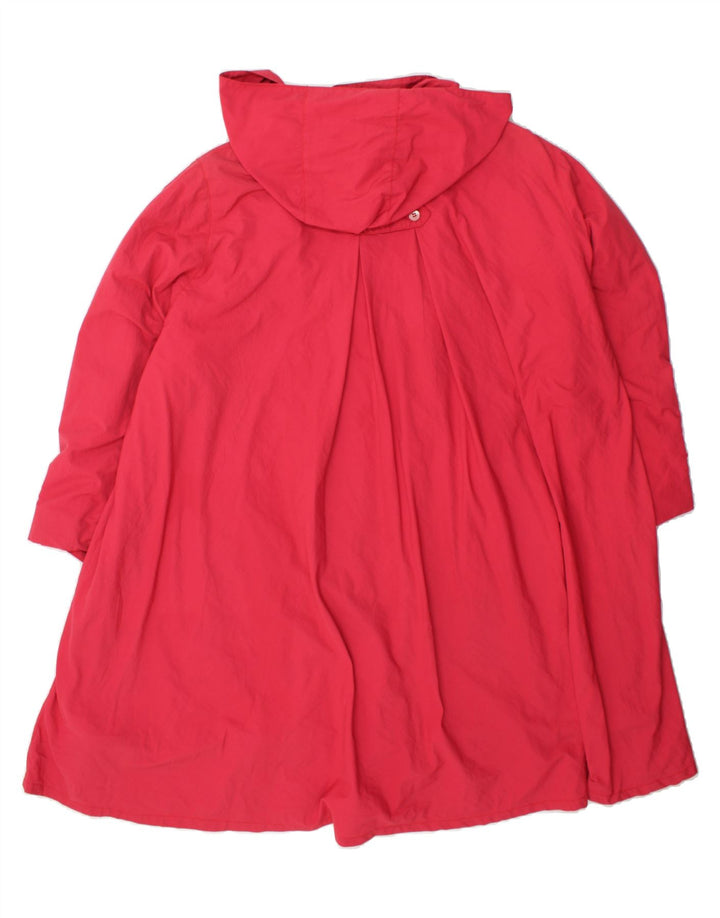 VINTAGE Womens Hooded Overcoat UK 18 XL Pink Vintage Vintage and Second-Hand Vintage from Messina Hembry 