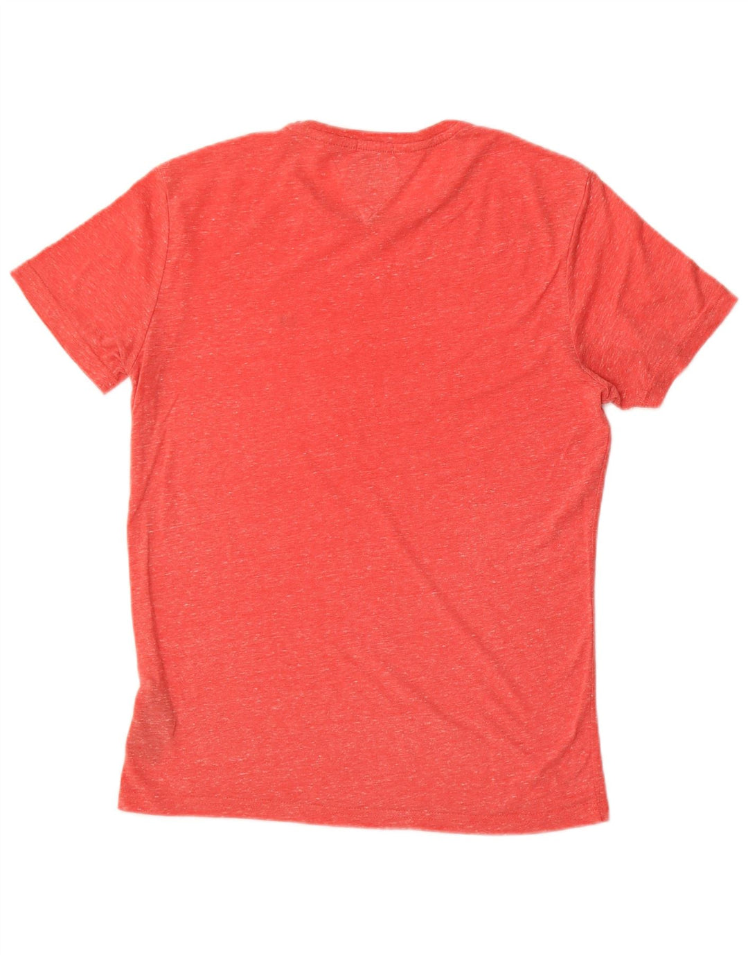 Tommy Hilfiger Herre T-Shirt Top Medium Rød Flecked Polyester
