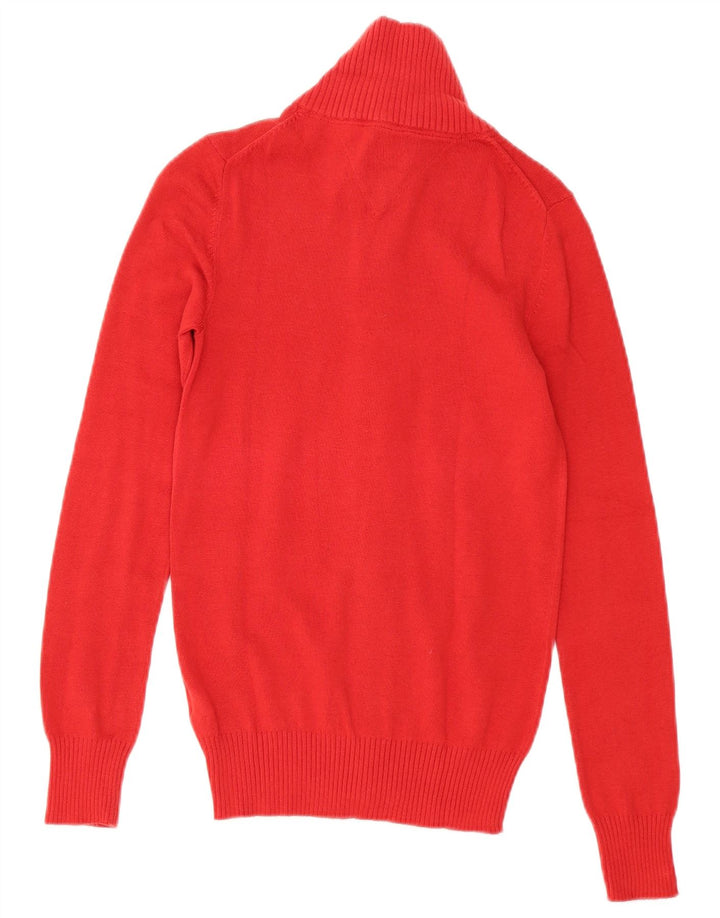 Tommy Hilfiger Herre Cardigan Sweater Lille Rød Bomuld