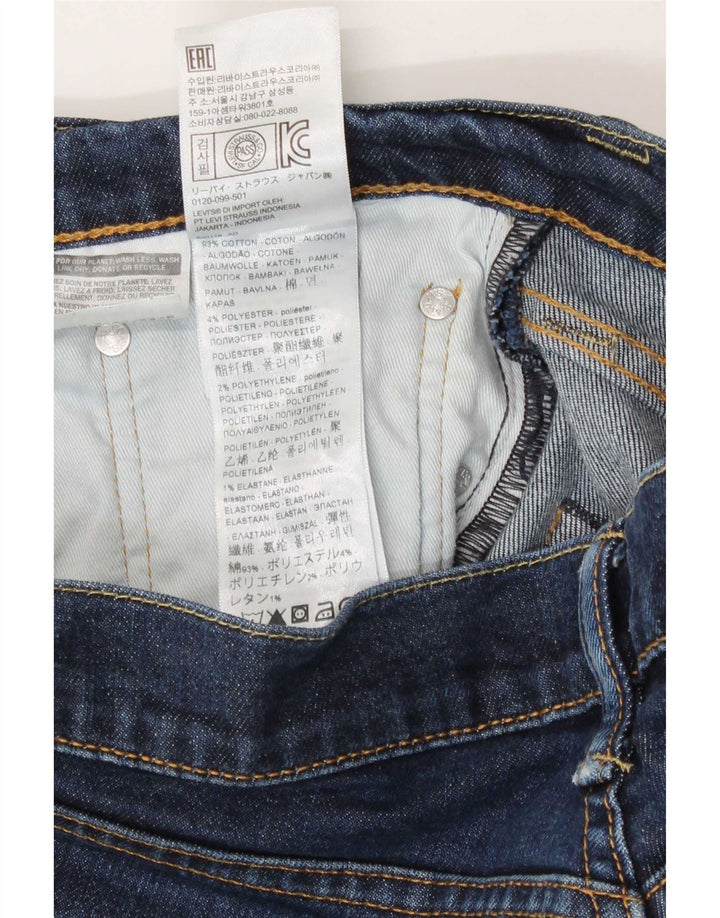 Levi's Herre 511 Slim Jeans W32 L32 Marineblå Bomuld