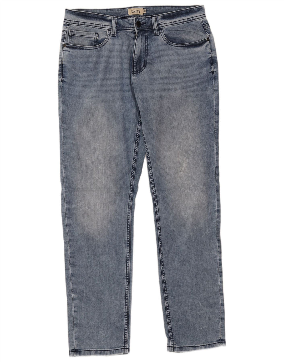 Dacks koniske jeans til kvinder IT 48 XL W34 L32 blå bomuld