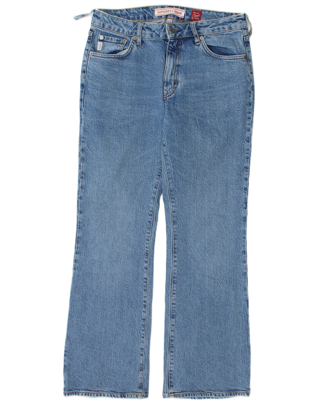 Superdry Dame Bootcut Jeans W30 L30 Blå Bomuld