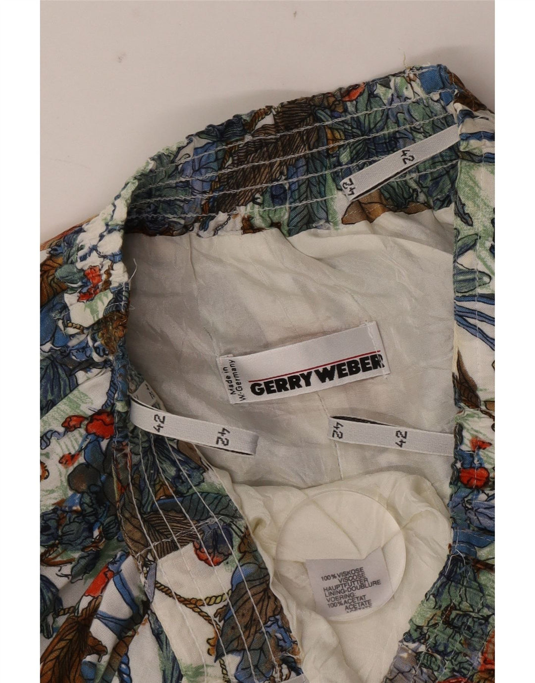 Gerry Weber Womens Flared Skirt EU 42 Large W32 Multicolored Floral