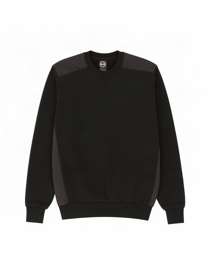 Colmar Herre Sweatshirt Jumper Lille Sort Colourblock Bomuld