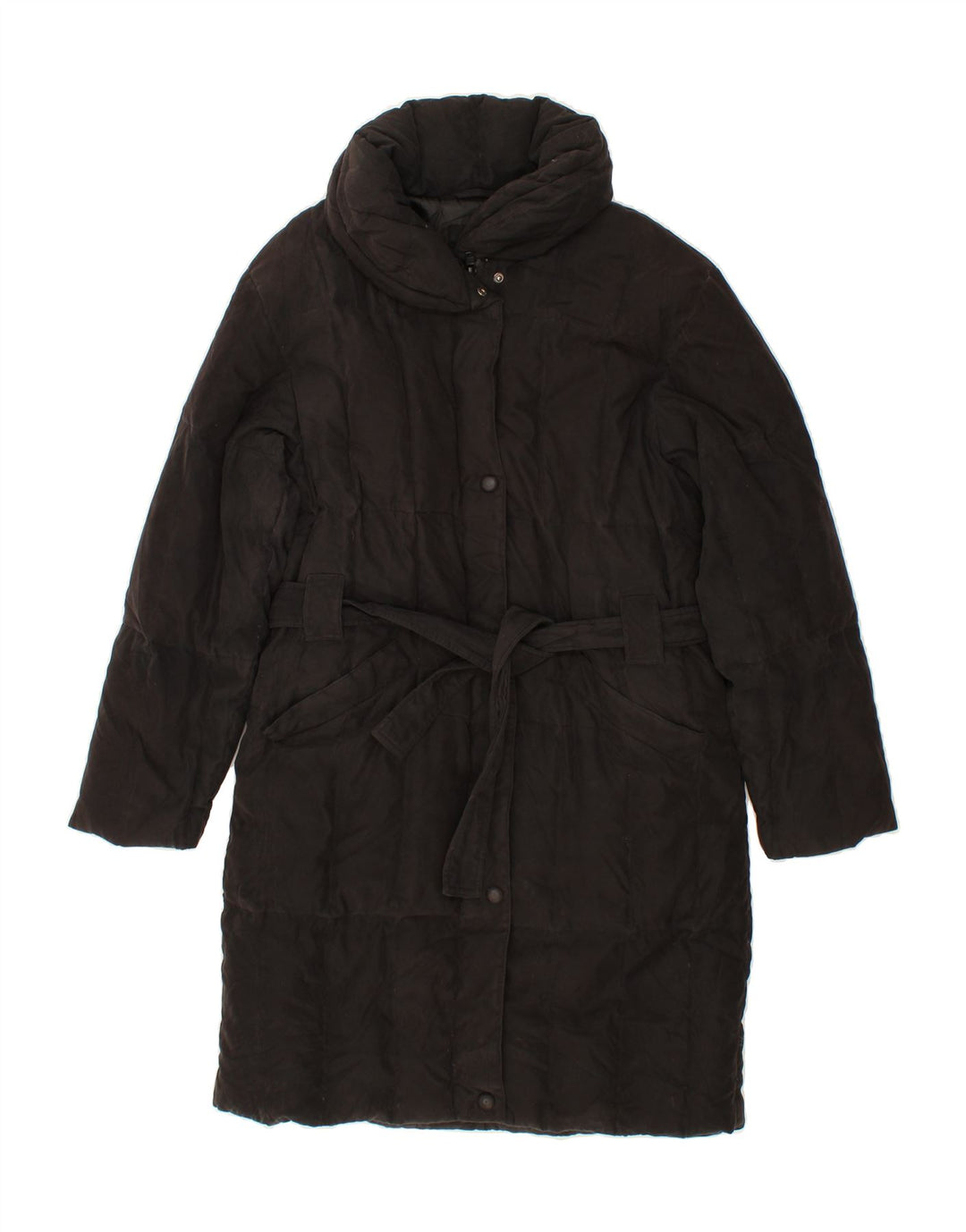 BEST COMPANY Womens Padded Coat UK 16 Large Black Polyester Vintage Best Company and Second-Hand Best Company from Messina Hembry 