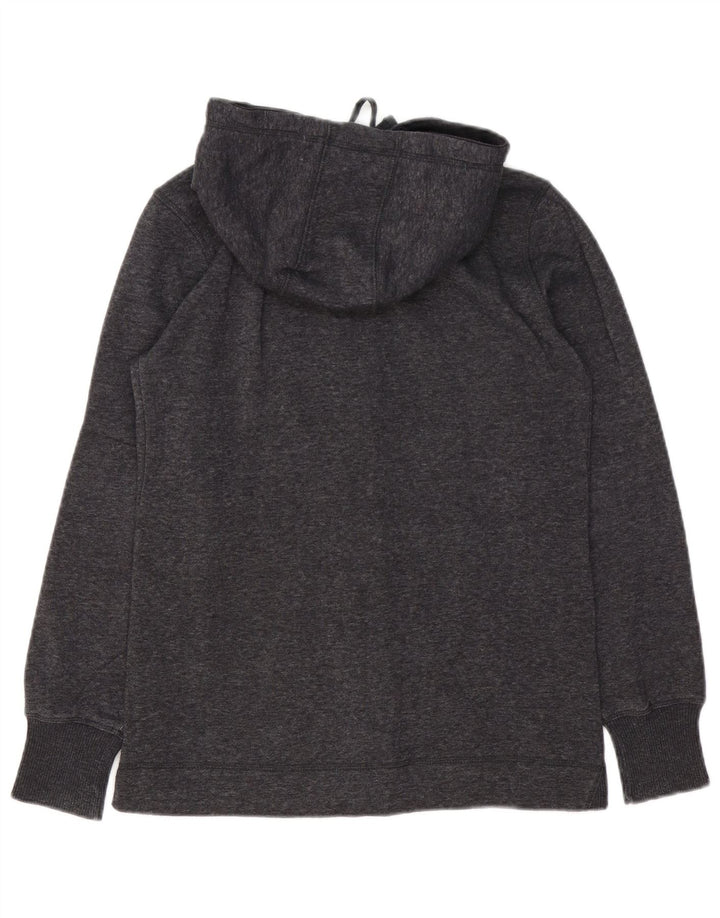 CHAMPION Herre grafisk hættetrøje med lynlås, lille grå flækket bomuld