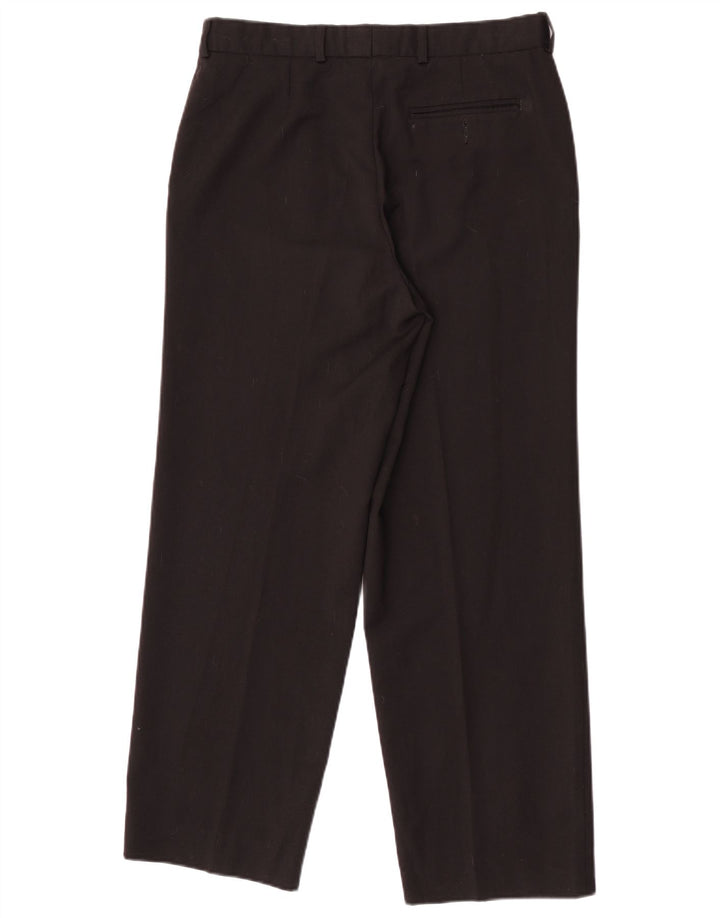 Marks & Spencer Herre St. Michael Straight Suit Bukser W32 L28 Sort Uld