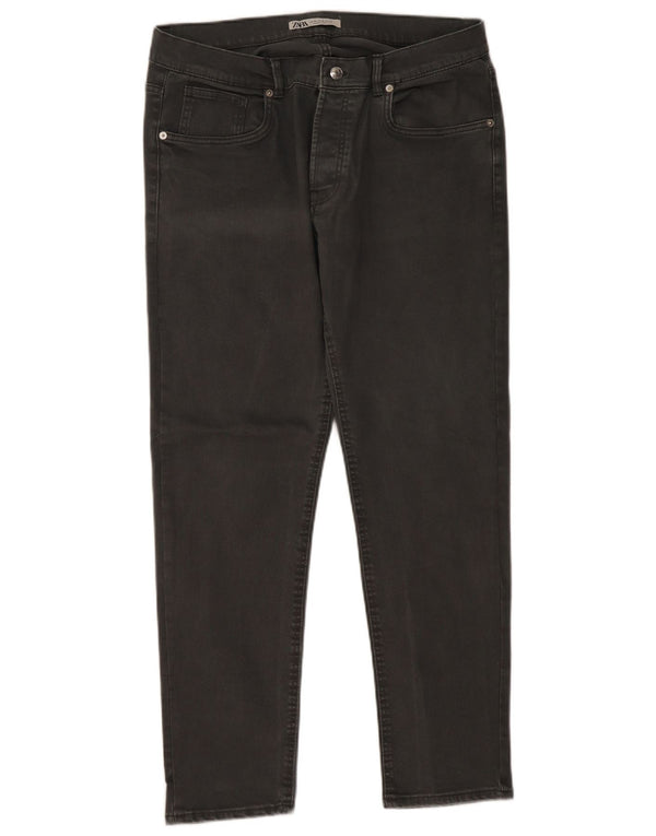 Zara Herre Slim Jeans EU 46 XL W36 L30 Grå