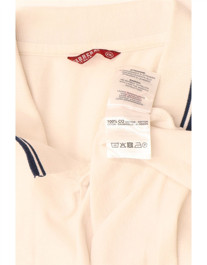 Carrera herre poloshirt 2XL hvid bomuld