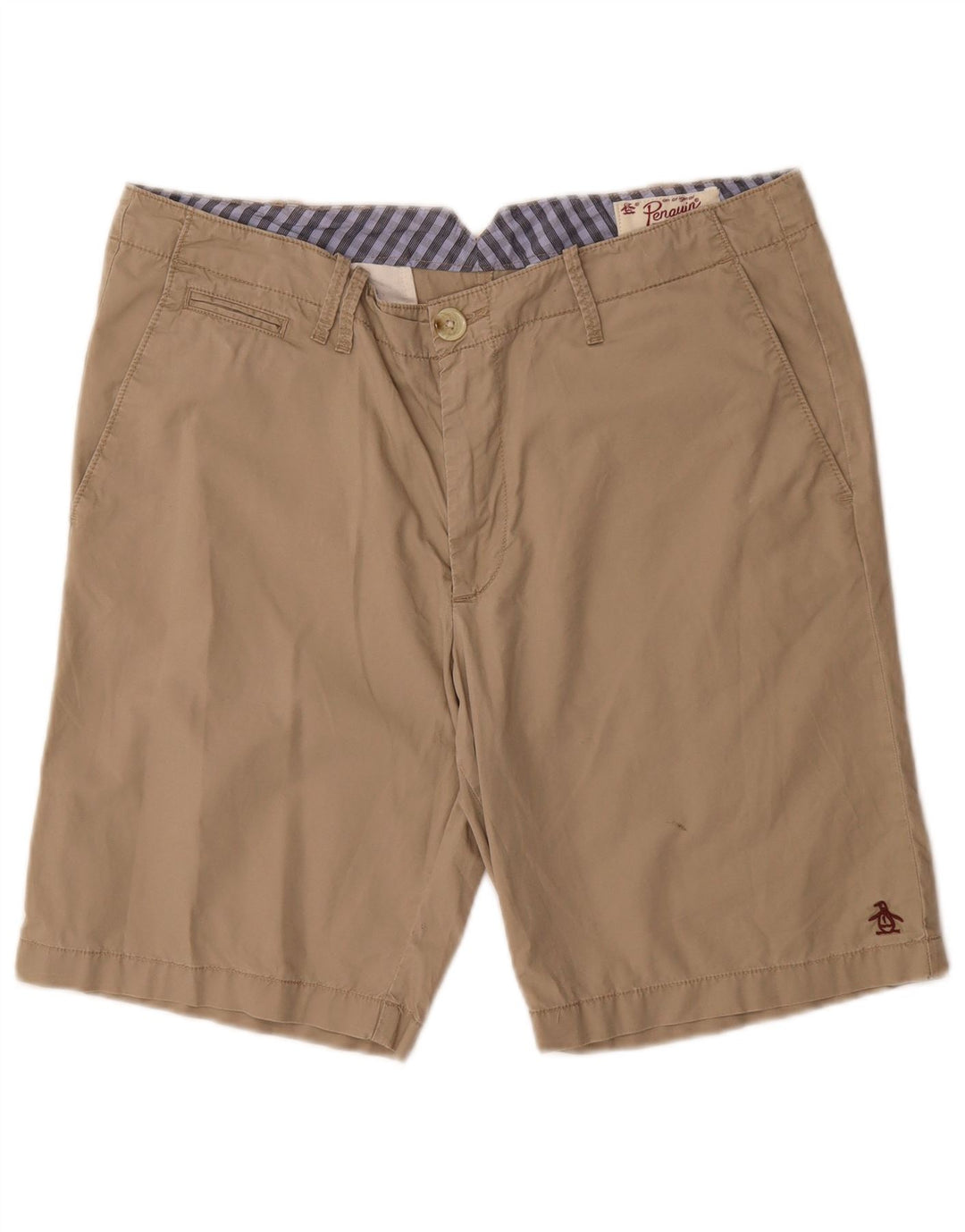 PENGUIN Herre Chino Shorts Medium W32 Beige Bomuld