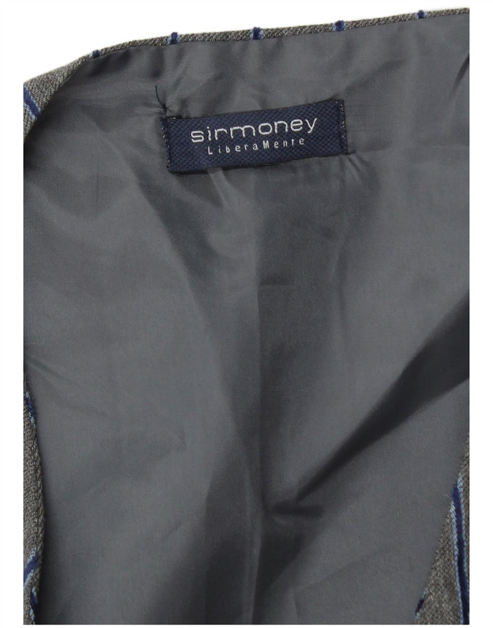 Sirmoney herrevest XL Gråstribet polyester