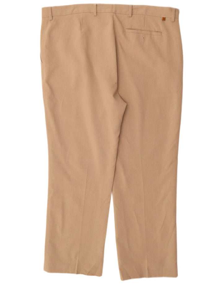 Farah Straight Chino Bukser til mænd W42 L29 Beige Polyester