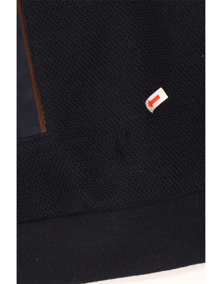 Breidhof Herre Strik Bomber Jacket EU 54 2XL Marineblå Uld