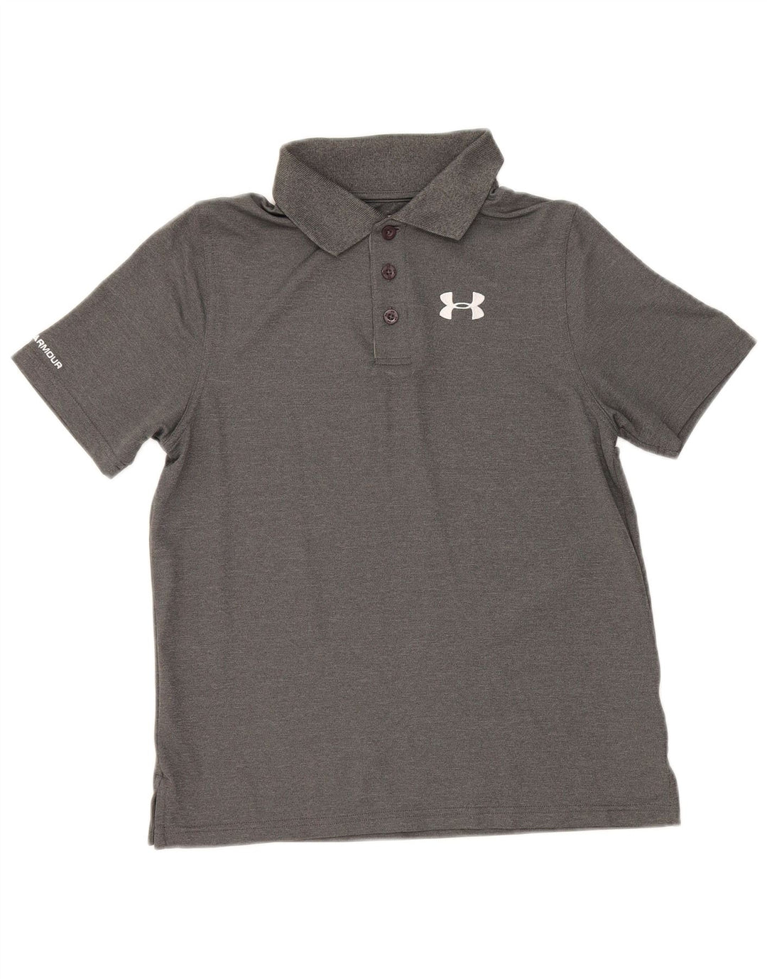 Under Armour Boys Heat Gear Polo Shirt 11-12 Years Large Grå Polyester