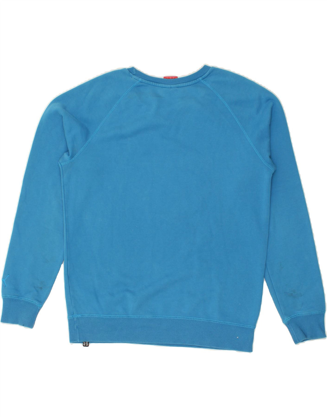 PUMA Mens Graphic Sweatshirt Jumper Small Blue Vintage Puma and Second-Hand Puma from Messina Hembry 