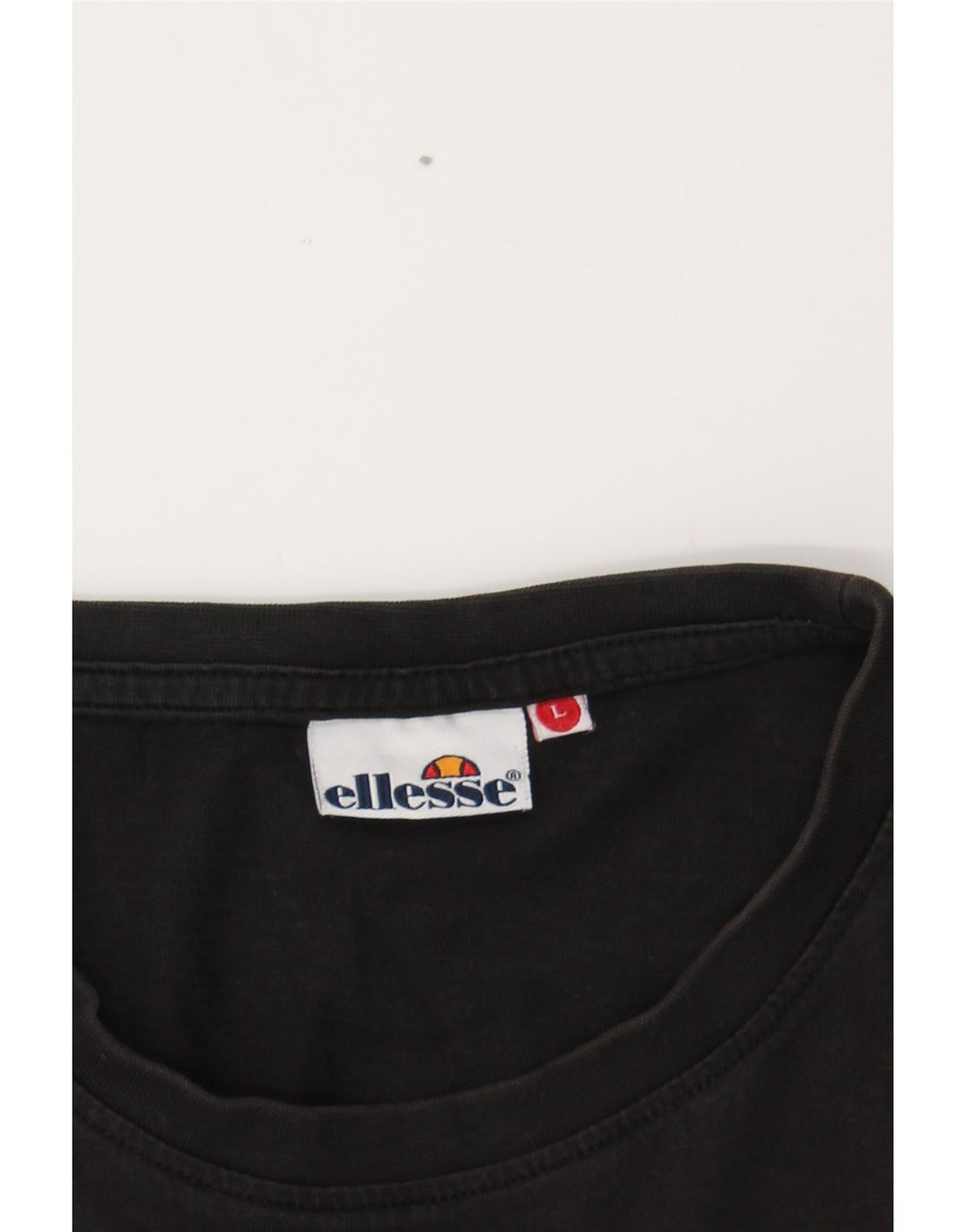 ELLESSE Mens Graphic T-Shirt Top Large Black Vintage Ellesse and Second-Hand Ellesse from Messina Hembry 