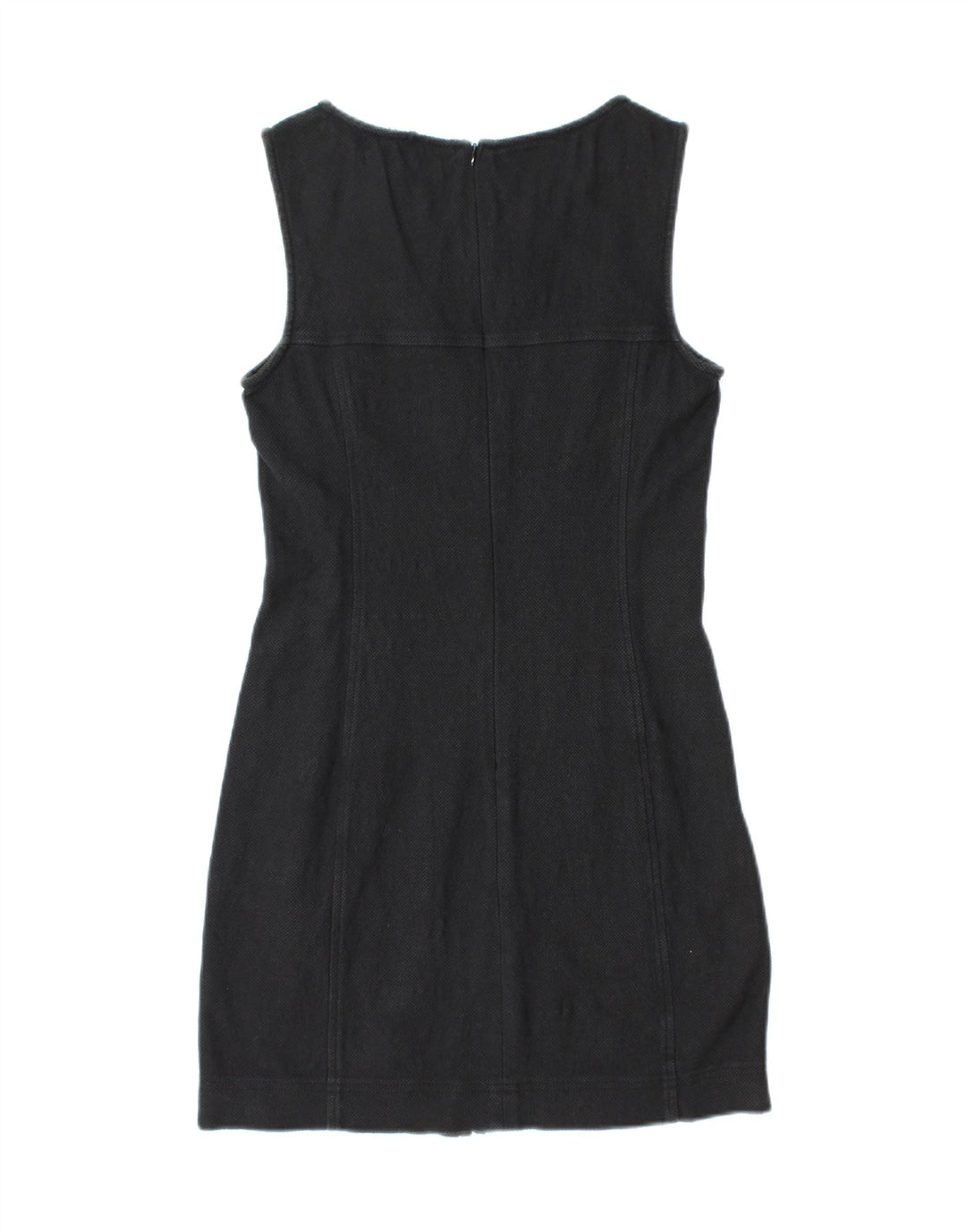 KRIZIA JEANS Womens Sleeveless Sheath Dress IT 42 Medium Black Cotton