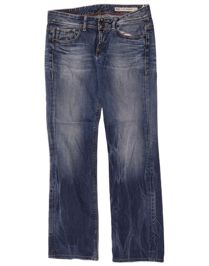 Tommy Hilfiger Dame Ruby Straight Jeans W30 L32 Blå Bomuld