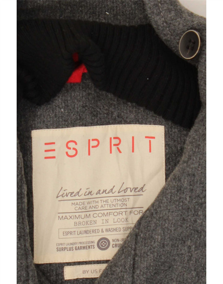Esprit Herre Military Jacket UK 42 XL Grå Uld