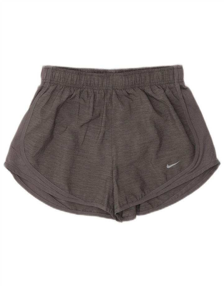 Nike Sportsshorts til kvinder UK 8 Small Grå Flecked Polyester