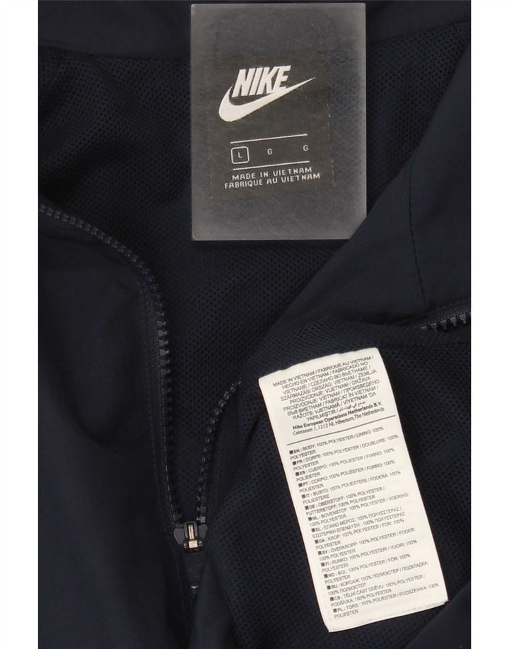 Nike Træningsdragt til mænd, topjakke, stor marineblå polyestersport