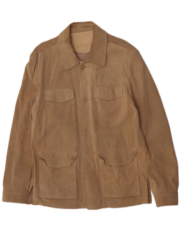 Conbipel Herre Ruskind Utility Jacket IT 52 XL Brunt Læder