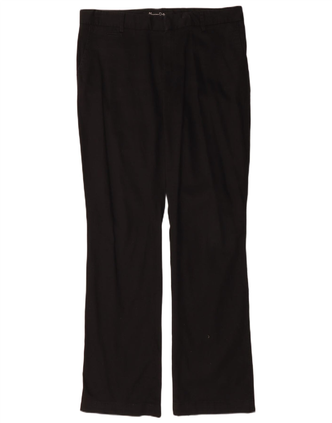 Massimo Dutti Dame Bootcut Chino Bukser W34 L32 Sort Bomuld