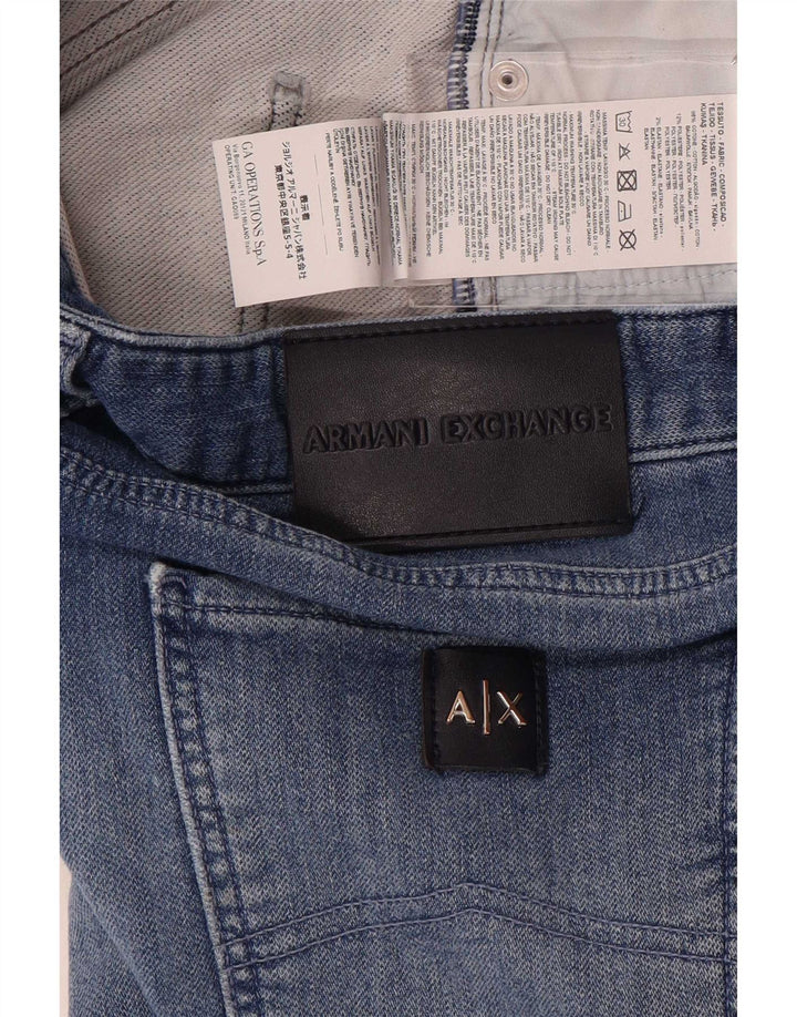 Armani Exchange Dame Slim Jeans W32 L32 Blå Bomuld
