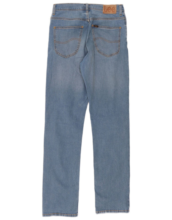 Lee Mens Brooklyn Straight Jeans W30 L32 Blå Bomuld