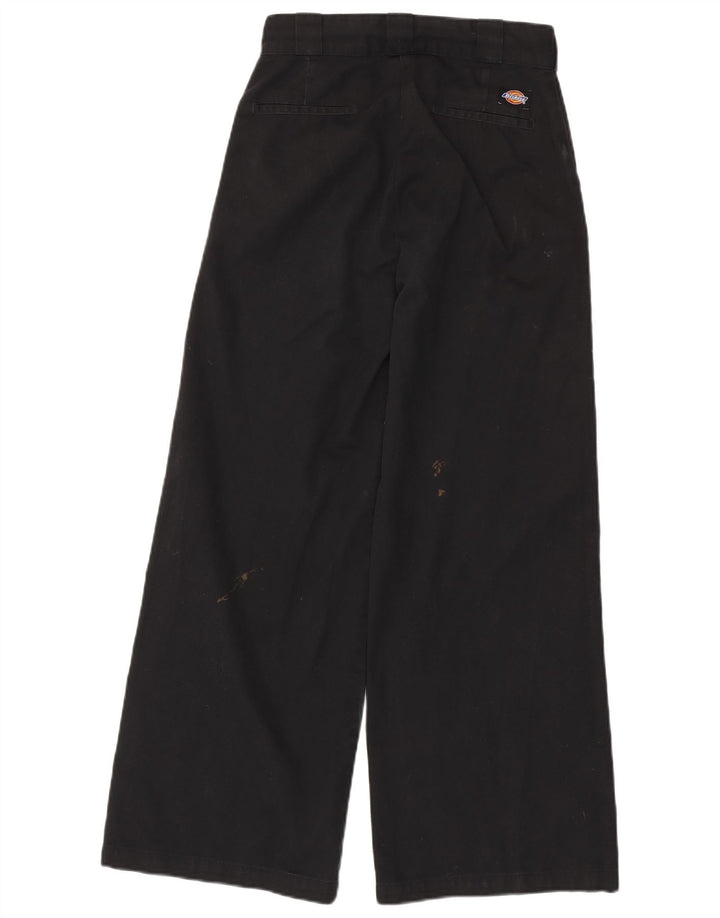 Dickies Chinobukser med brede ben til kvinder W26 L28 Sort polyester