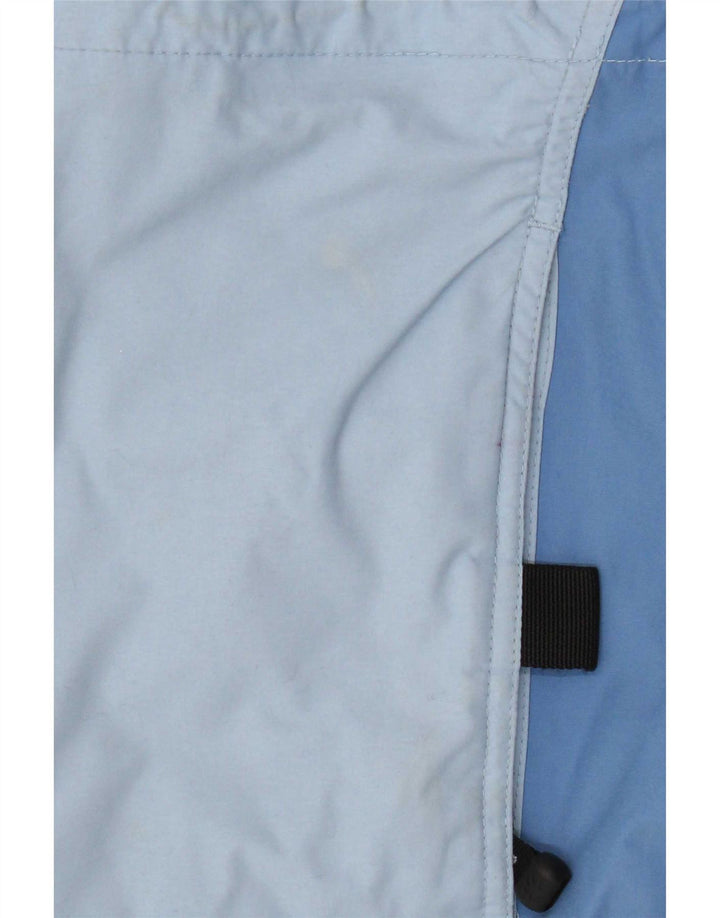 Jack Wolfskin Dame Hætte Regnjakke UK 12 Medium Blue Polyamide