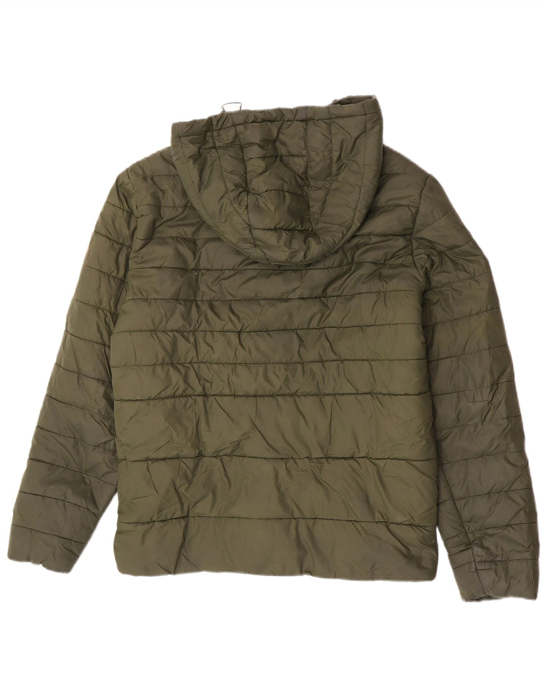 Jack & Jones Herre hættepolstret jakke UK 36 Small Khaki Nylon