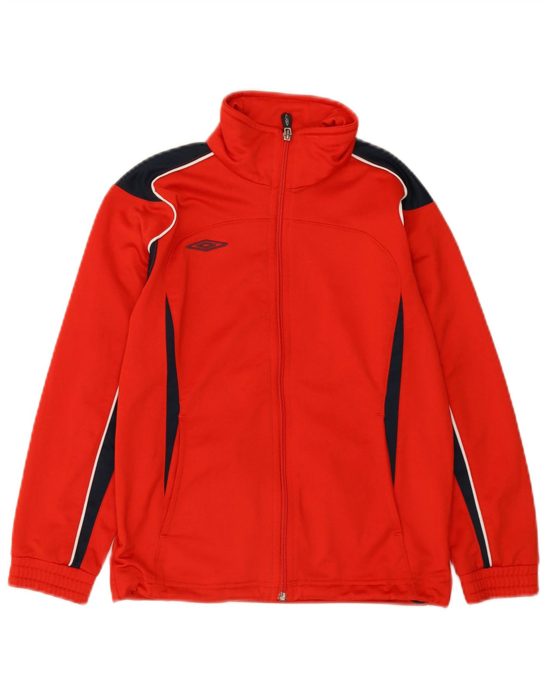 Umbro Boys Tracksuit Topjakke 7-8 År Lille Rød Colourblock Polyester