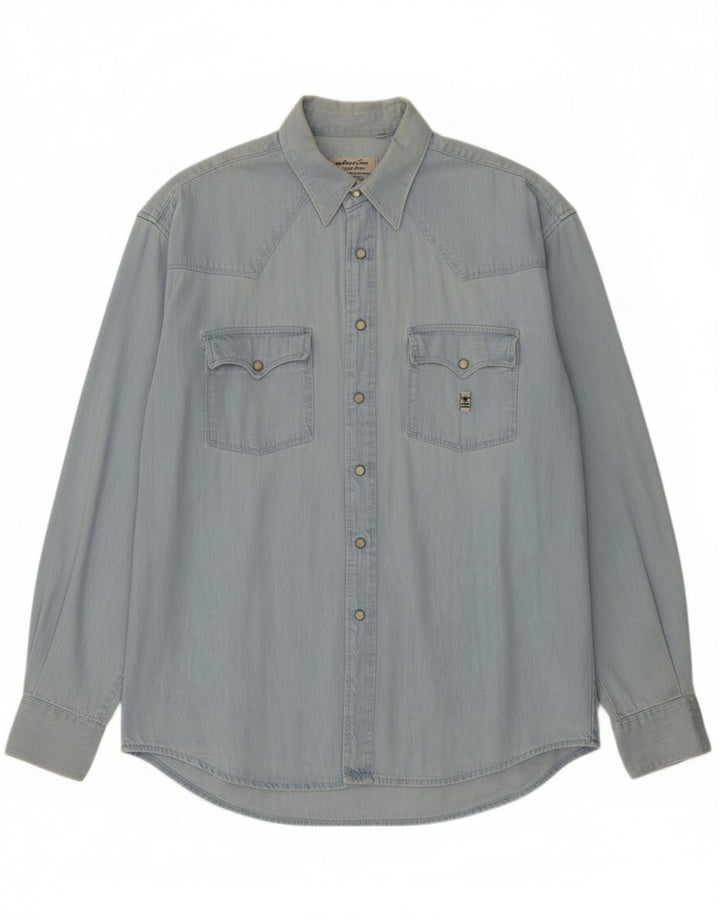 Uniform Herre Denim Shirt XL Blå Bomuld