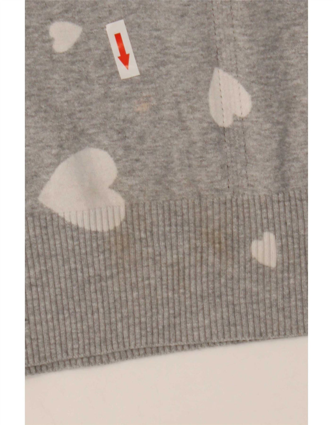 Marks & Spencer Dame sweater med rund hals DK 14 Medium Grey Heart