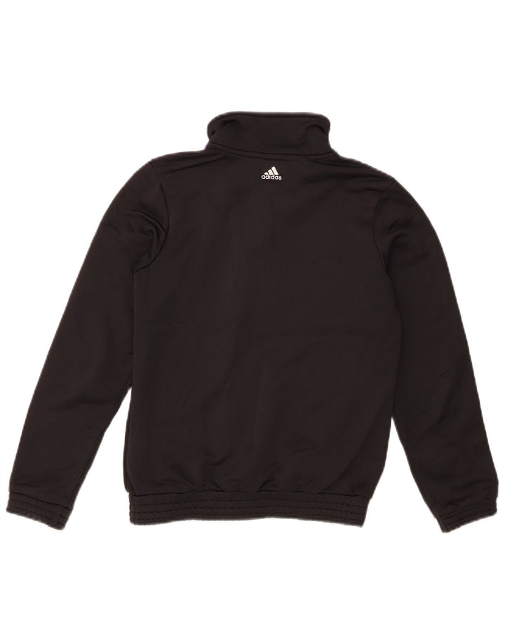 Adidas piger grafisk træningsdragt topjakke 9-10 år sort polyester
